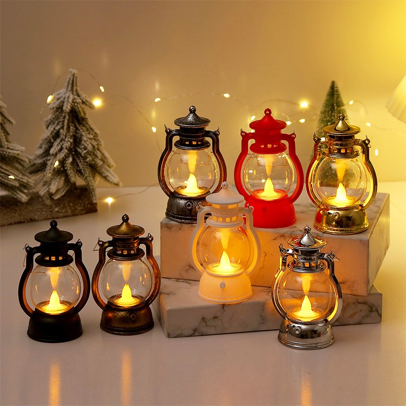 Đèn dầu led mini, đèn dầu điện tử phong cách cổ điển, vintage, trang trí, decor nhà cửa, quán cafe | BigBuy360 - bigbuy360.vn