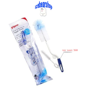 Cây Co Súc Rửa Bình Sữa Và Núm Vú Pigeon, Cây Súc Tay Xoay 360