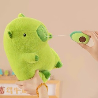 Capybara Màu Xanh Lá Gấu Bông Capybara Xanh Bơ Mottor Kéo Rút Chậm Capybara Xanh Lá Chất Liệu Vải Lông Cao Cấp