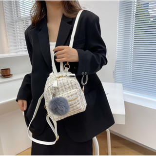 Ba lô đi chơi mini nữ vải dạ đẹp thời trang phong cách hàn quốc BL031 Size 18