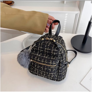 Ba lô đi chơi mini nữ vải dạ đẹp thời trang phong cách hàn quốc BL031 Size 18