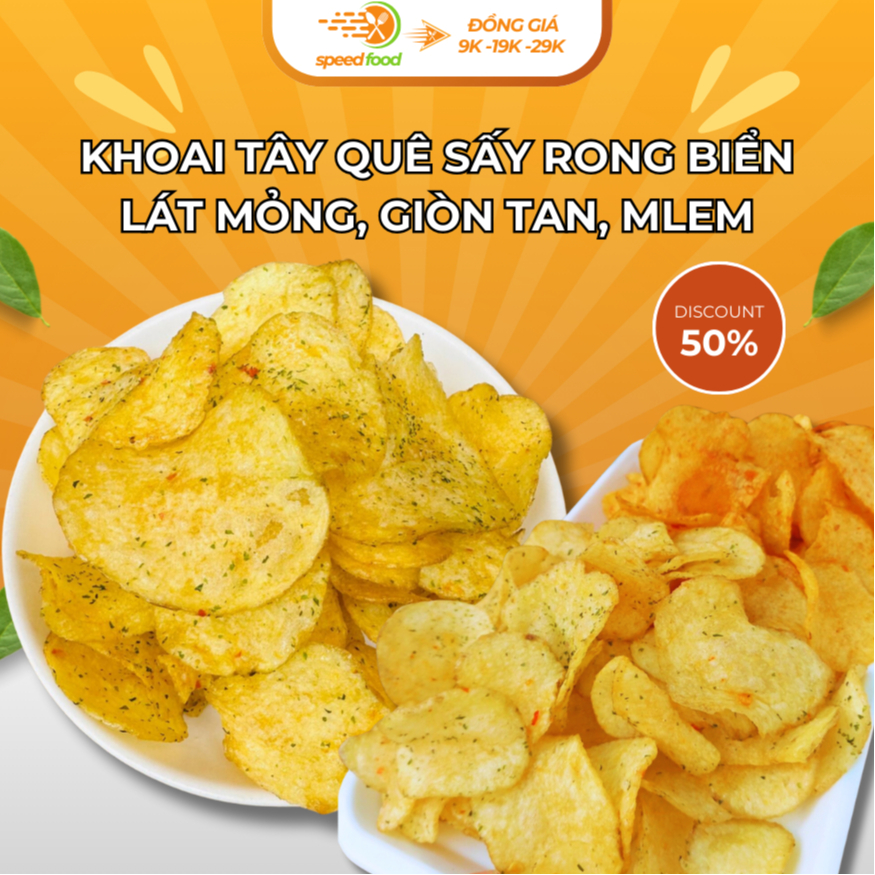 [ĂN VẶT mlem] Snack bimbim Khoai tây rong biển, thơm đậm đà giòn tan ...