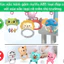 Đồ chơi Treo Nôi Cho Bé Guty Kids Nhiều Màu Sắc , Nâng Cấp Thanh Treo Nôi Cho Bé Phát Nhạc Và Ánh sáng