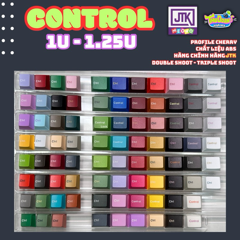 Keycap JTK | CTRL CONTROL 1u & 1.25u r4 | Keycap lẻ | Mod JTK | Hàng grab | Double shoot | Chính hãng JTK | BigBuy360 - bigbuy360.vn