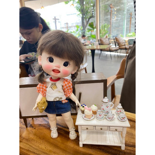 Set áo kèm váy jean caro cam size dian mập,cừu bé,cá lớn,6 nhỏ( size khác vui lòng ib shop)