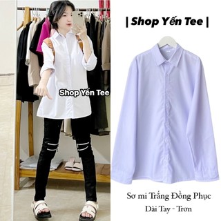 ( Từ 30kg - 100kg ) Áo sơ mi đồng phục học sinh Yến Tee Shop , đi làm, đi chơi Chất mát đẹp #0135