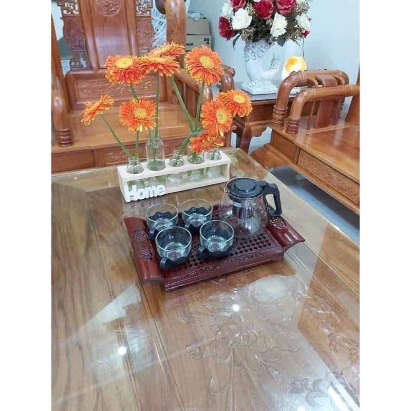 🍃🌿BỘ ẤM PHA TRÀ THỦY TINH CÓ LƯỚI LỌC CAO CẤP🌿🍃🌿 ( kèm 4 cốc)
