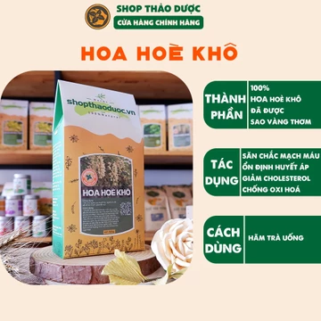 (Video) Combo 1 KG Trà Hoa Hòe ( 2 Gói 500G ) - Quà Tặng Người Cao Tuổi -Tặng 1 TD sả chanh treo 8ml