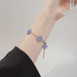 Vòng tay nam nữ LAMY Flower Clover Bracelet Silver 2265