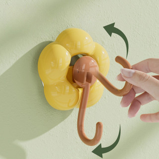 Móc Treo Hình Hoa Hướng Dương Kích Thước Lớn Decor Dán Đa Năng Nhiều Vị Trí, Móc Dán Tường Để Đồ Tiện Lợi LABY HOME