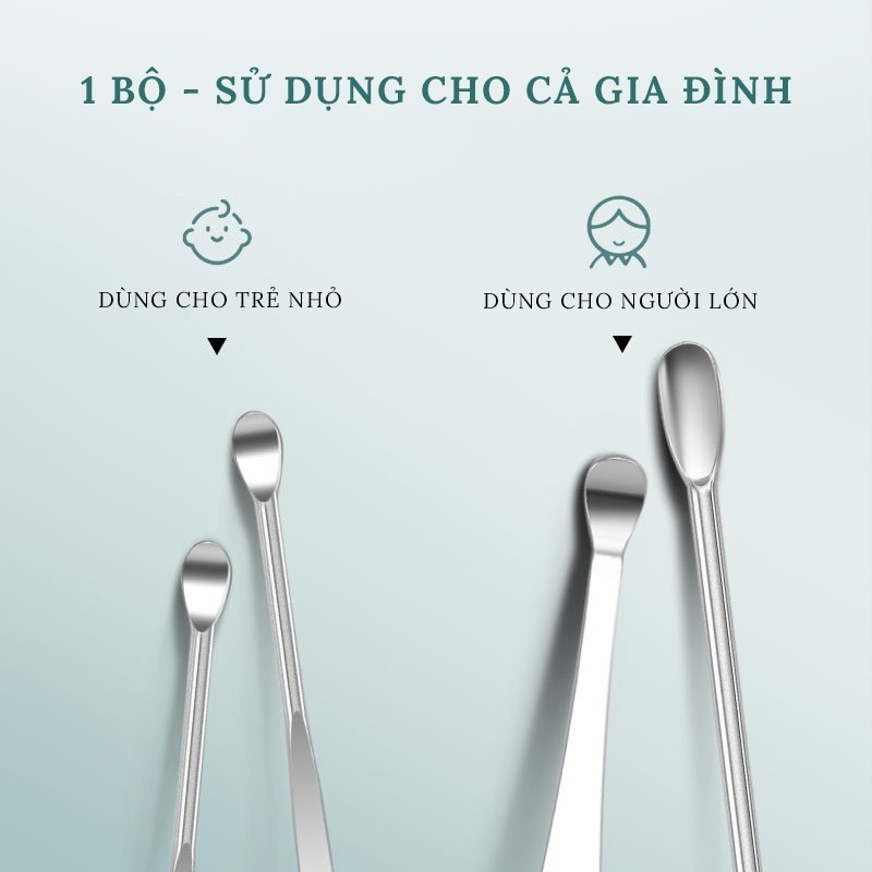 Bộ 6 món ngoái tai - Dụng cụ móc tai