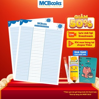 Giấy học từ vựng thông minh cùng MCBooks