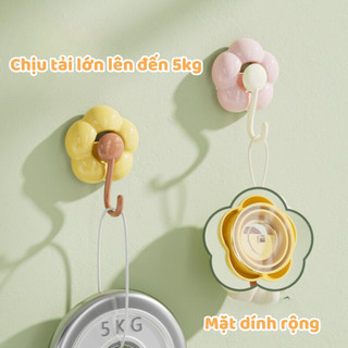 Móc Treo Hình Hoa Hướng Dương Kích Thước Lớn Decor Dán Đa Năng Nhiều Vị Trí, Móc Dán Tường Để Đồ Tiện Lợi LABY HOME