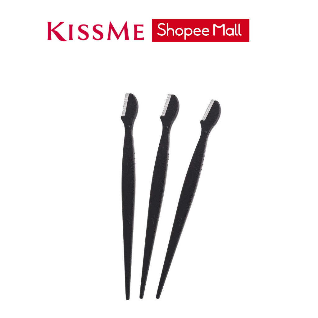 Ảnh Set 3 Dao Cạo Lông Mày Cán Dài Kai Eye Brow Razor -HC1161 2