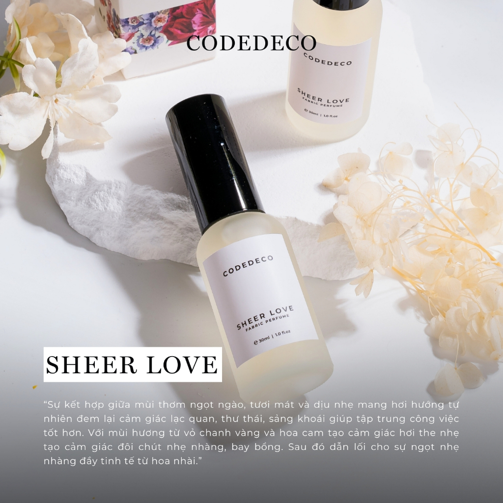 Ảnh COMBO 3 chai xịt thơm bodymist hương nước hoa CODEDECO 30ml, 3 tầng hương, lưu hương lên tới 6h 2