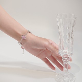 Vòng tay nam nữ LAMY Flower Clover Bracelet Silver 2265