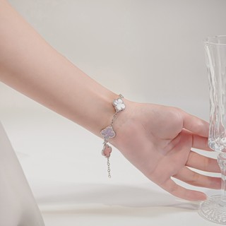 Vòng tay nam nữ LAMY Flower Clover Bracelet Silver 2265