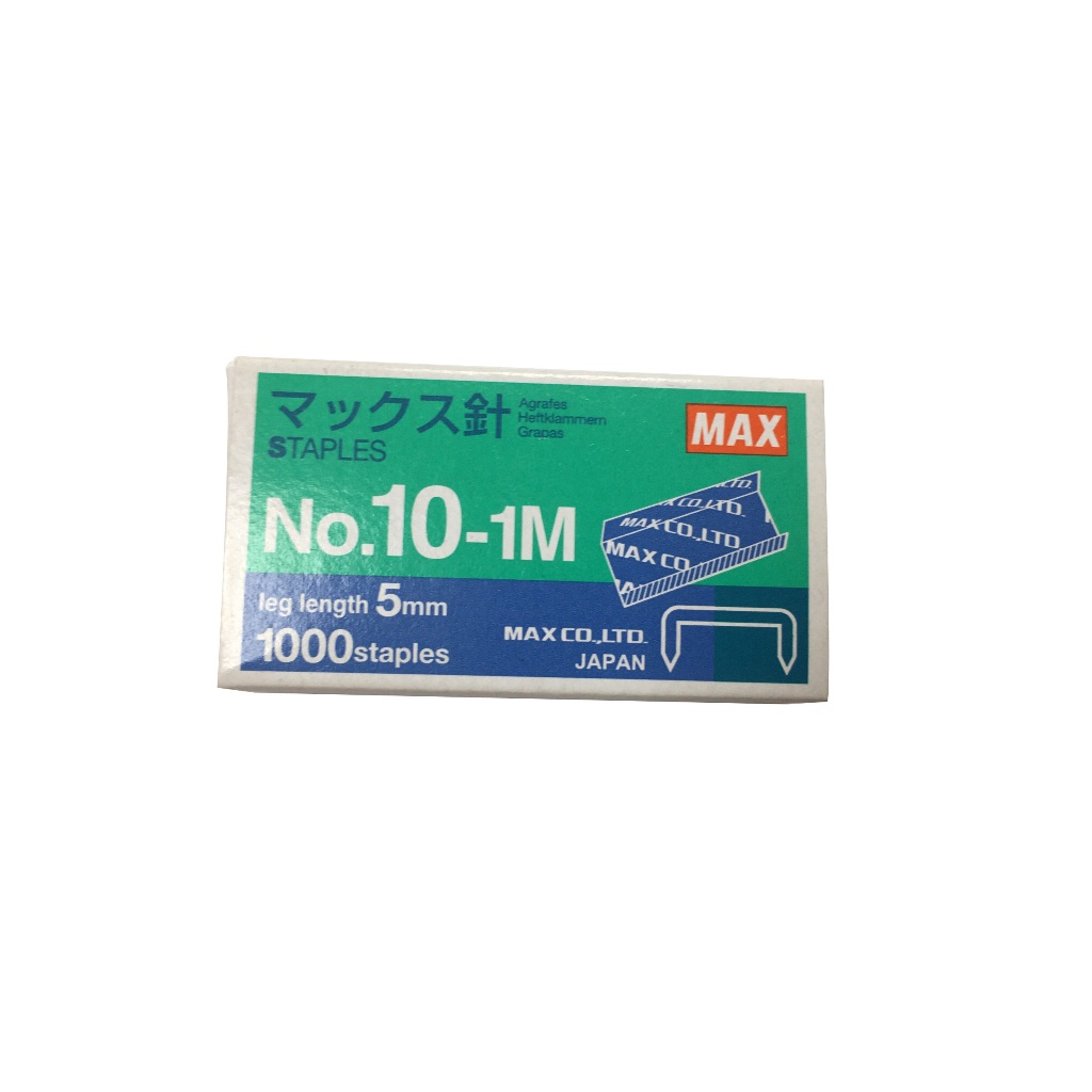 [6 hộp nhỏ] Đinh ghim MAX số 10 No.10-1M hàng nhập khẩu.