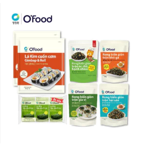 Combo 7 rong biển O'food ăn liền ngon miệng