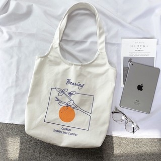 Túi tote, túi vải canvas thời trang đi học, đi chơi chất dày dặn phong cách Hàn Quốc giá rẻ T1012