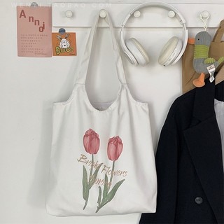 Túi tote, túi vải canvas thời trang đi học, đi chơi chất dày dặn phong cách Hàn Quốc giá rẻ T1012