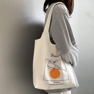 Túi tote, túi vải canvas thời trang đi học, đi chơi chất dày dặn phong cách Hàn Quốc giá rẻ T1012