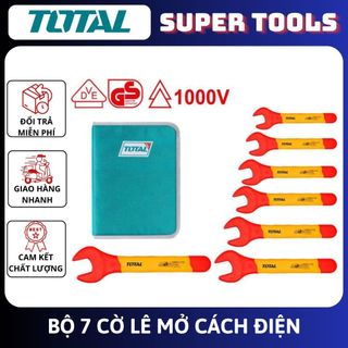 ĐỒ NGHỀ TOTAL Bộ 7 cờ lê mở cách điện THKISPA0701