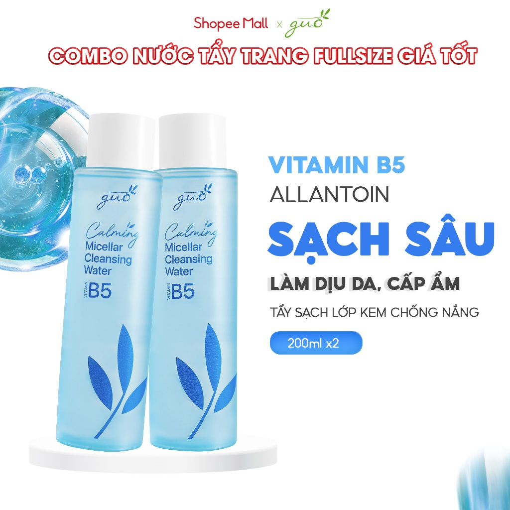 Ảnh 2 Nước Tẩy Trang B5 Fullsize Làm Sạch Sâu, Dịu Nhẹ, Dưỡng Ẩm Cho Mọi Loại Da 400ml GUO 1
