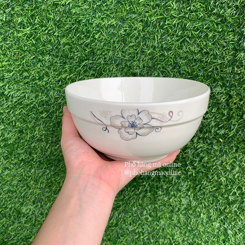 Bát Tô Canh Sứ Họa Tiết Hoa Hồng, Bát Tô Phở Bún Hàng Loại Đẹp