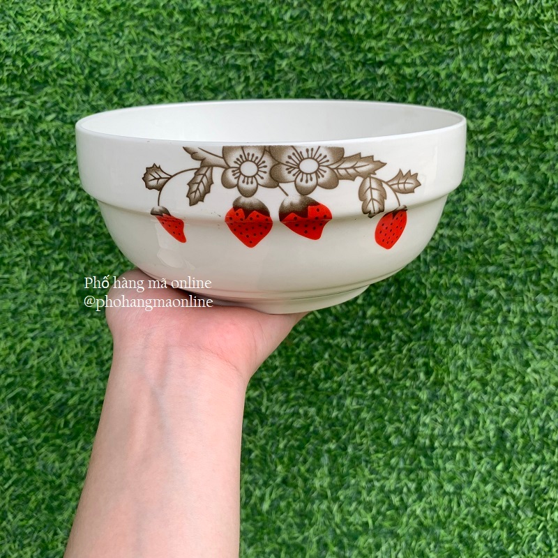 Bát Tô Canh Sứ Họa Tiết Hoa Hồng, Bát Tô Phở Bún Hàng Loại Đẹp