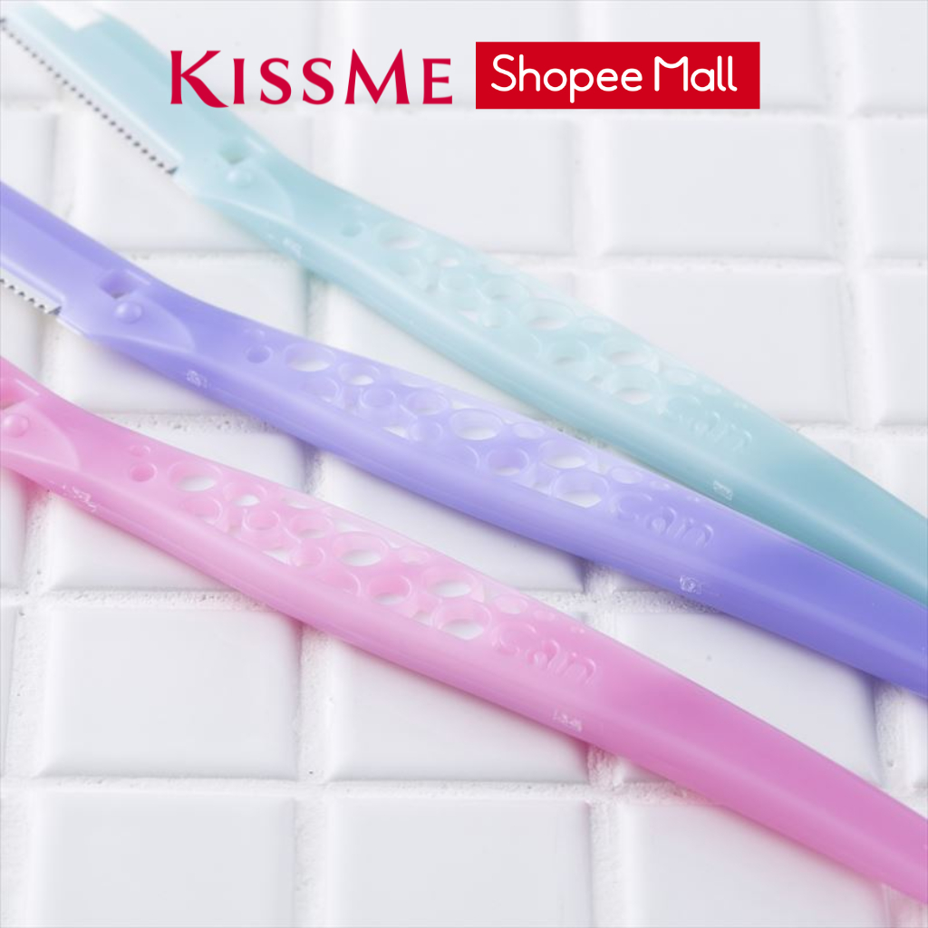 Ảnh Set 3 Dao Cạo Lông Mặt Cán Dài Kai Razor Can For Women Lưỡi Dài có nắp nhựa bảo vệ 2