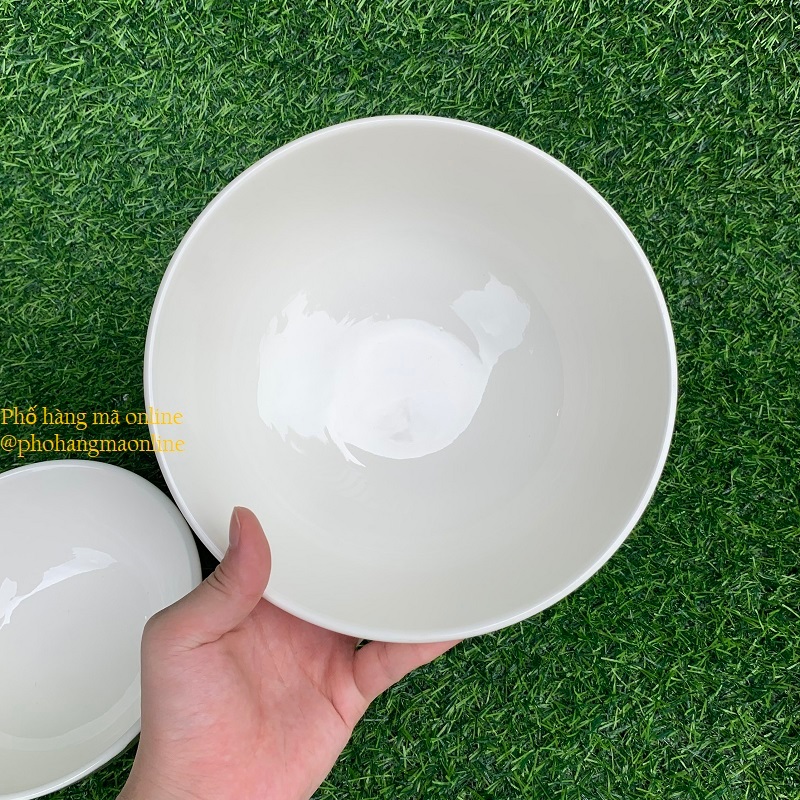 Bát tô canh sứ, đĩa sứ bầu dục họa tiết hoa hồng chịu nhiệt tốt