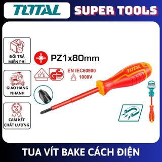 ĐỒ NGHỀ TOTAL Tua vít bake cách điện THTISPZ180<HÀNG CHÍNH HÃNG>