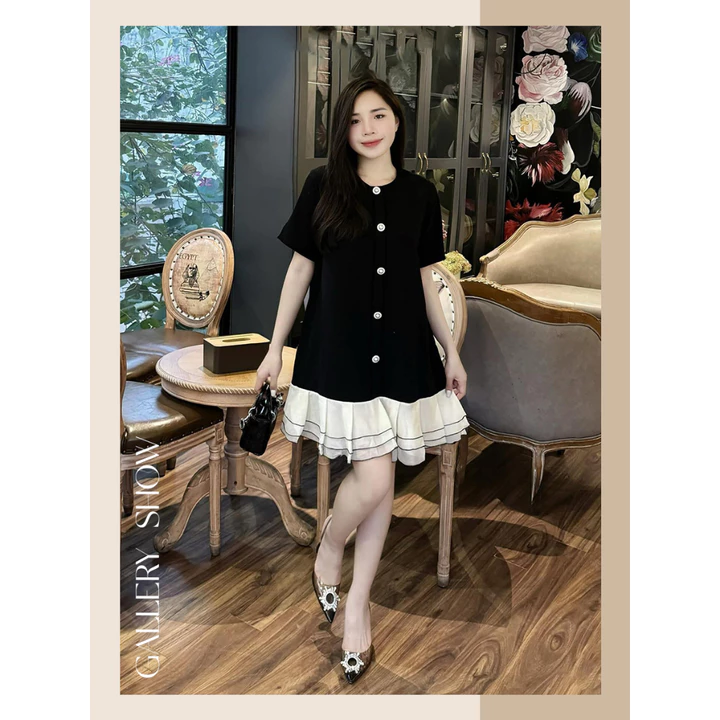Đầm bầu thiết kế , váy bầu dự tiệc suông đuôi cá đính đá dáng dài đi chơi đi làm đều phù hợp đầm bầu Elly