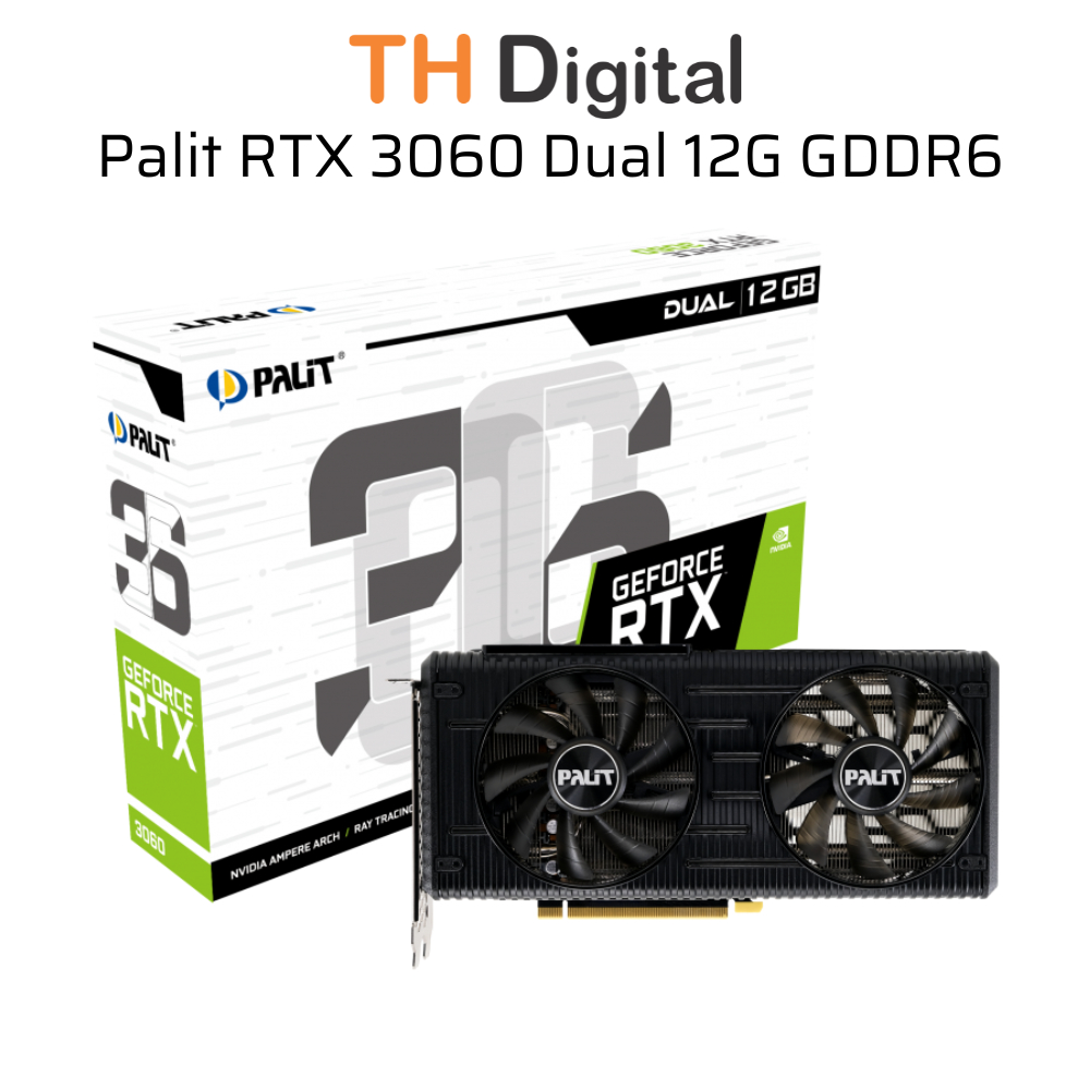 Card màn hình Palit GeForce RTX 3060 Dual 12G GDDR6 NE63060019K9-190AD ...