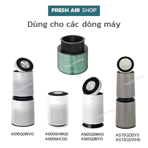 Lõi Lọc Rogerseller® tương thích Máy Lọc Không Khí LG Puricare 360 Hit, LG 1 tầng, 2 tầng. Lõi lọc Hepa Máy Lọc LG – 2