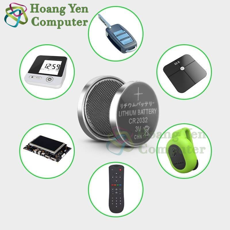 Pin CR 2032 3V Pujimax - Dùng cho PC, Smartkey Xe Máy, Máy Đo Đường Huyết, Đồ Chơi, Máy Ảnh (1 Viên) CR2032 - Hoàng Yến