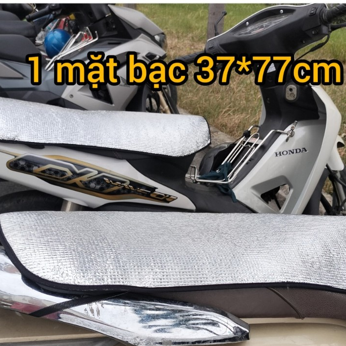 Tấm che nắng yên xe máy tấm che yên xe chống nắng kích thước lớn, che hết cả yên xe tay ga