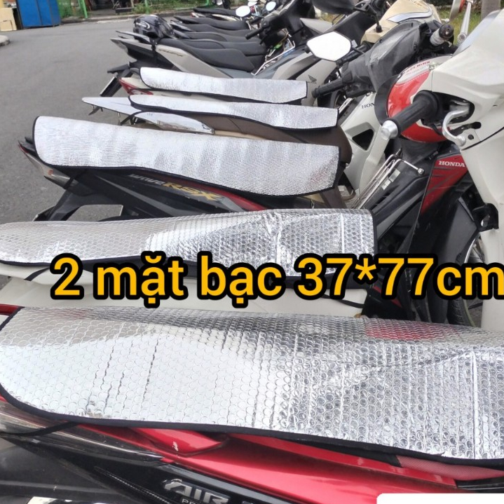 Tấm che nắng yên xe máy tấm che yên xe chống nắng kích thước lớn, che hết cả yên xe tay ga