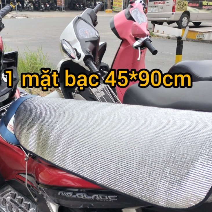 Tấm che nắng yên xe máy tấm che yên xe chống nắng kích thước lớn, che hết cả yên xe tay ga