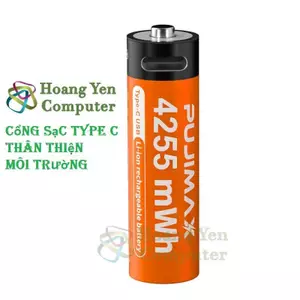 Pin Sạc AA, AAA 1.5V - Cổng Sạc Type C, Thương Hiệu PUJIMAX (Tặng Kèm Cáp Sạc) | Pin Sạc AA Pujimax
