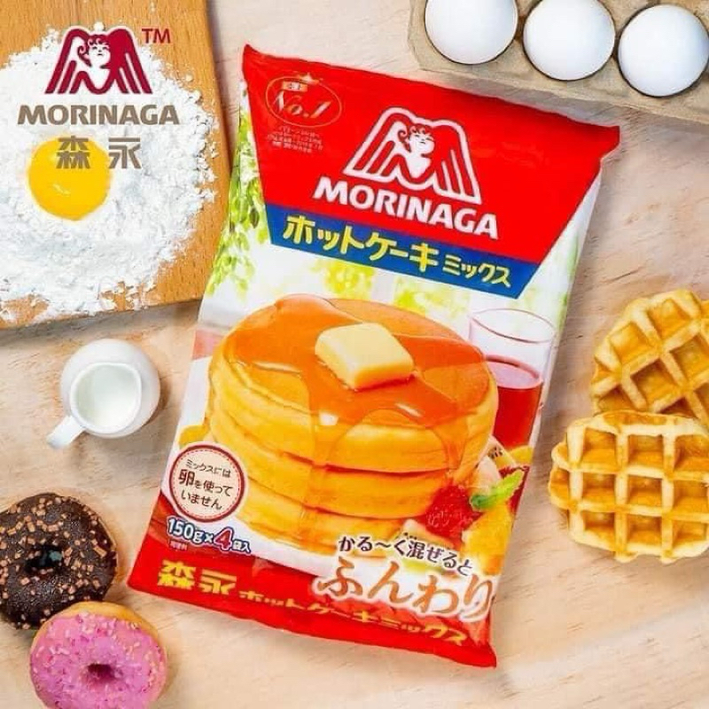 Bột Làm Bánh Morinaga Nhật Bản – Bột Pancake Ăn Sáng Thơm Ngon, Dễ Làm, Tơi Mềm | Gói 150g / 600g