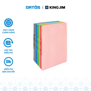 Bìa 10 lá A4 King Jim 186-10GSV 16 màu tươi sáng tùy chọn.