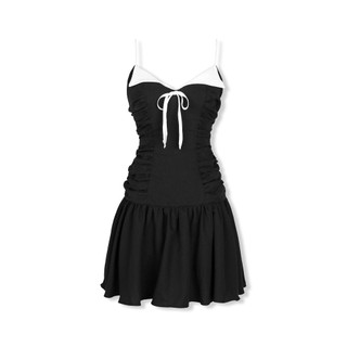 [Deal Độc Quyền] Đầm Ngắn Nữ Lungneck Top Mixed, Chất Vải Linen Thoải Mái, WDN083 SOME HOW STORE