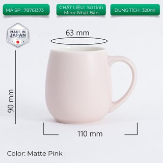 [ORIGAMI JAPAN] Volcano Ly sứ uống trà cà phê Origami Barrel Aroma Mug 320ml