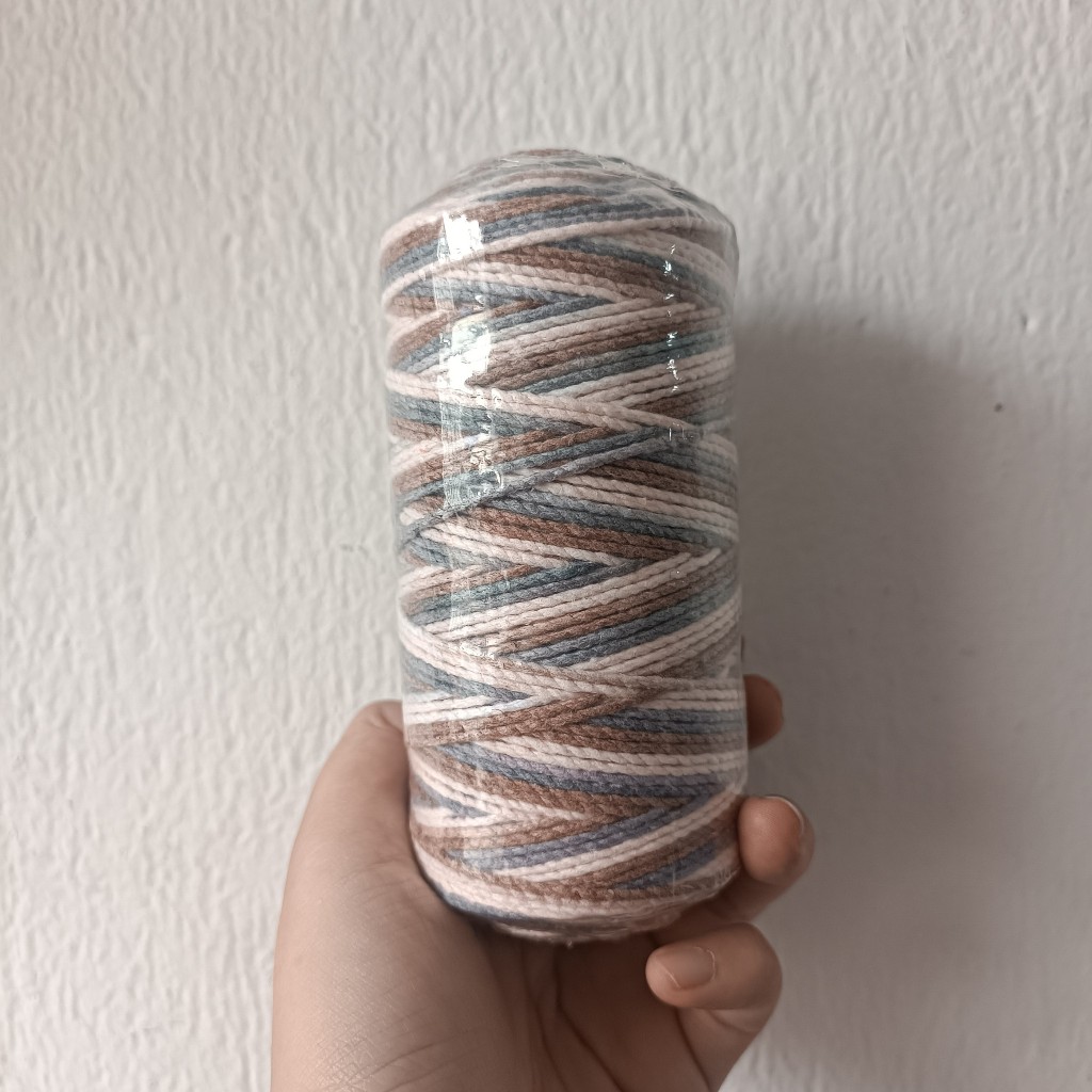 Sợi Simply Cotton Craft Yarn VN trơn loang móc túi nón 150gr sợi tái chế