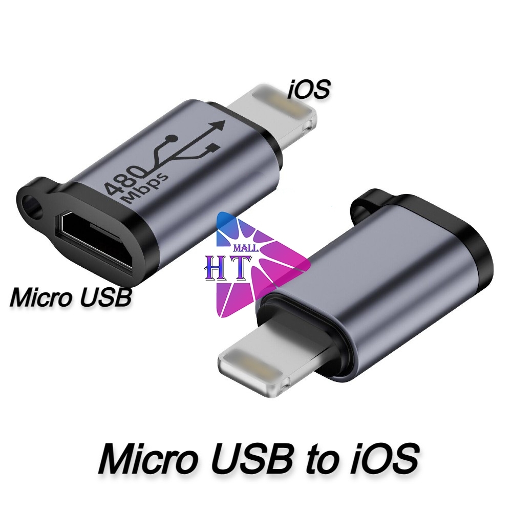 [KO HỖ TRỢ MIC] Bộ đầu chuyển đổi bộ sạc điện thoại micro USB IOS type ...
