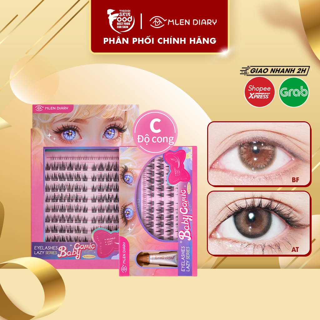 Lông mi giả dạng cụm Mlen Diary Mi Baby Manga Anime | Shopee Việt Nam