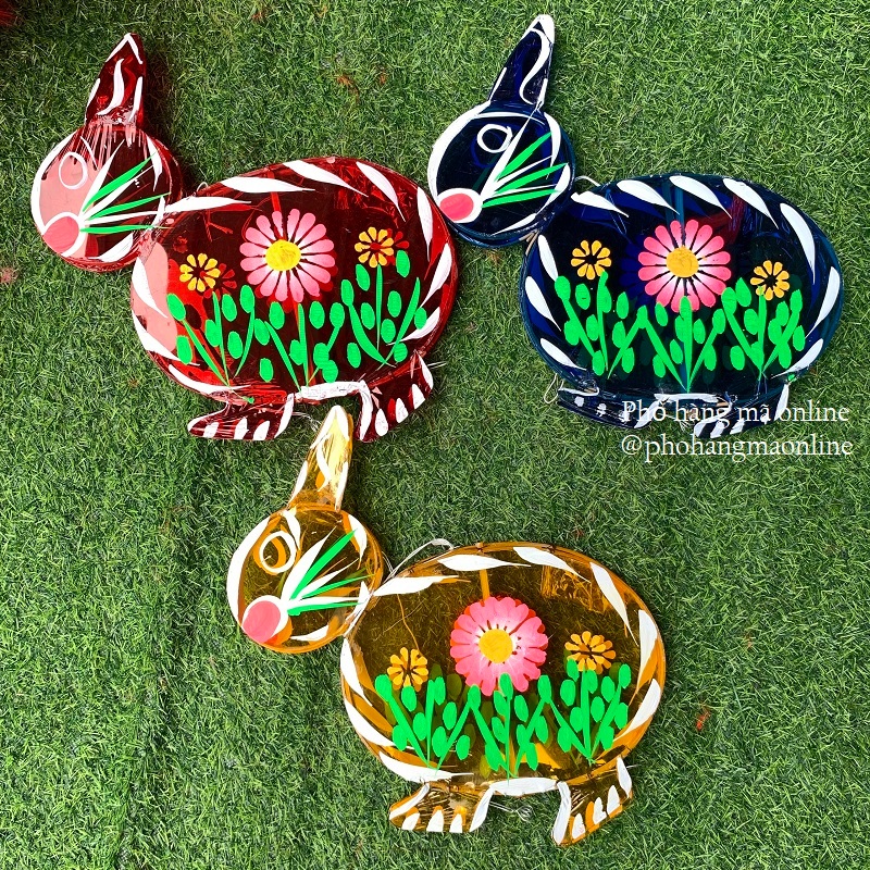 Đèn lồng giấy bóng kính các con vật, cá bóng kính trang trí Trung Thu, lễ Tết (không có lông)