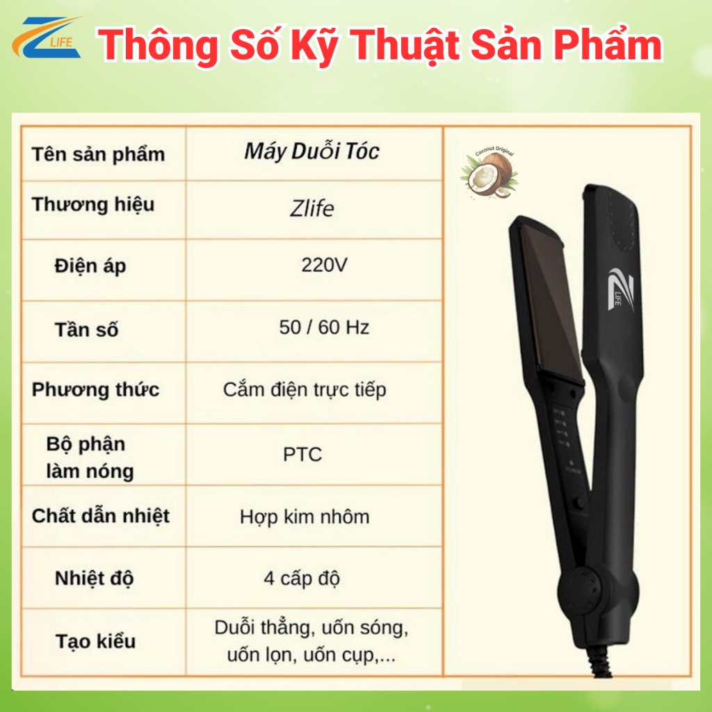 Máy Ép Duỗi Tóc Z369, Máy Tạo Kiểu Tóc Là Thẳng Tóc Chuyên Nghiệp Chuẩn Salon Không Hư Tổn Tóc